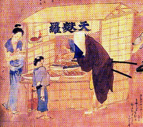 江戸の天ぷら屋台